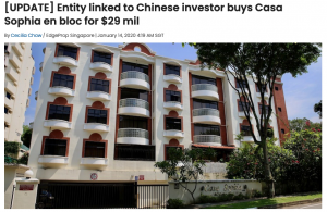 sophia-regency-Entity-linked-toChinese-investor-buys-Casa-Sophia-en-bloc-for-$29-mil-1