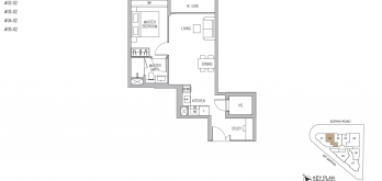 sophia-regency-singapore-floor-plan-1-bedroom-study-type-b1