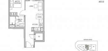 sophia-regency-singapore-floor-plan-1-bedroom-type-a1